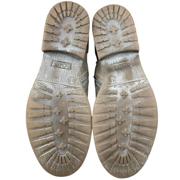 Roan X Bed Stu Women’s Affair Tan Suede Combat Boot Size US 8.5 - Picture 9 of 10